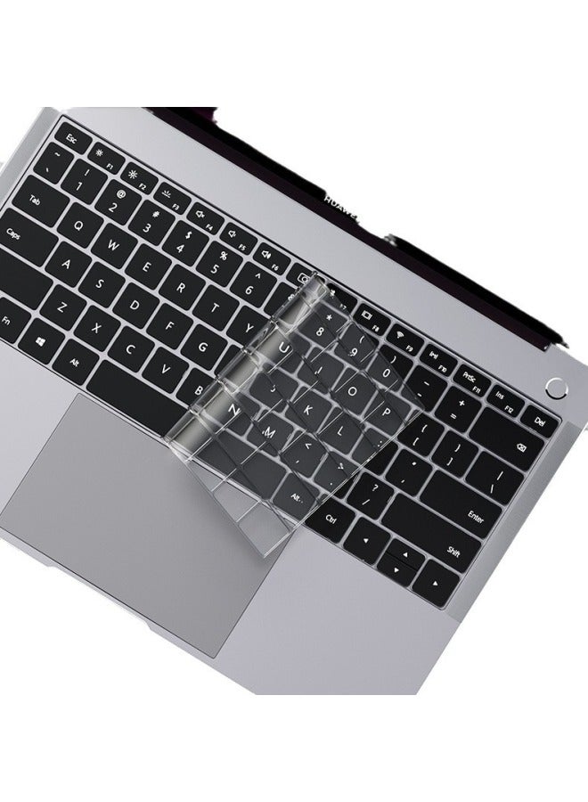 For Huawei Glory Magicbook Pro Laptop D16 Computer Mate13X16 Keyboard Protection Film-Color:Silicone Black-Dimensions:Keyboard Film Carton Packaging