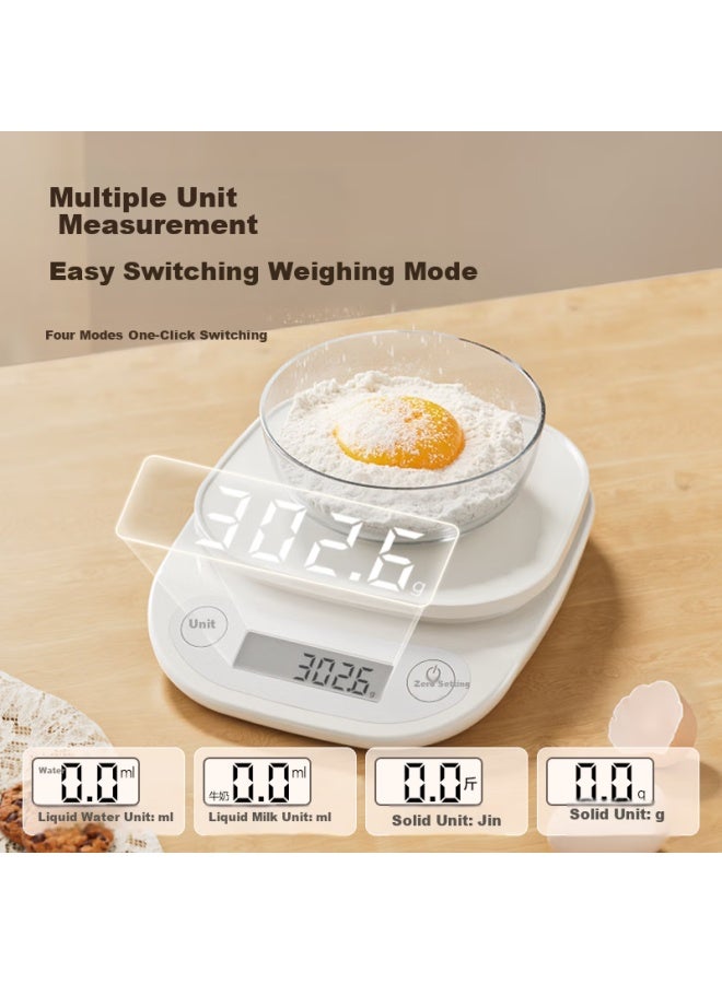 Haier Electronic Kitchen Scale, Smart Scale With Long Battery Life, 0.1G High Precision, Home Weighing, Small Gram Scale, Coffee Roasting Food Scale, Type-C Rechargeable - Image 3