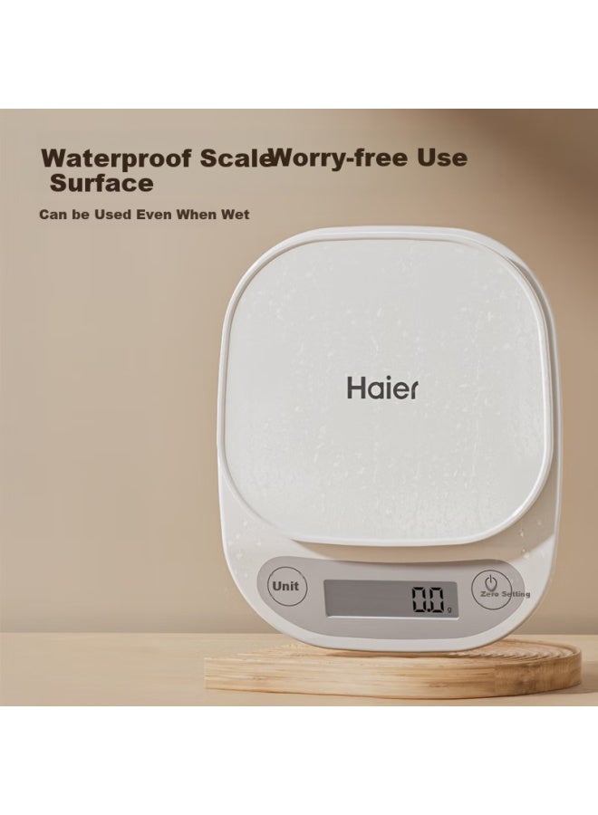 Haier Electronic Kitchen Scale, Smart Scale With Long Battery Life, 0.1G High Precision, Home Weighing, Small Gram Scale, Coffee Roasting Food Scale, Type-C Rechargeable - Image 4