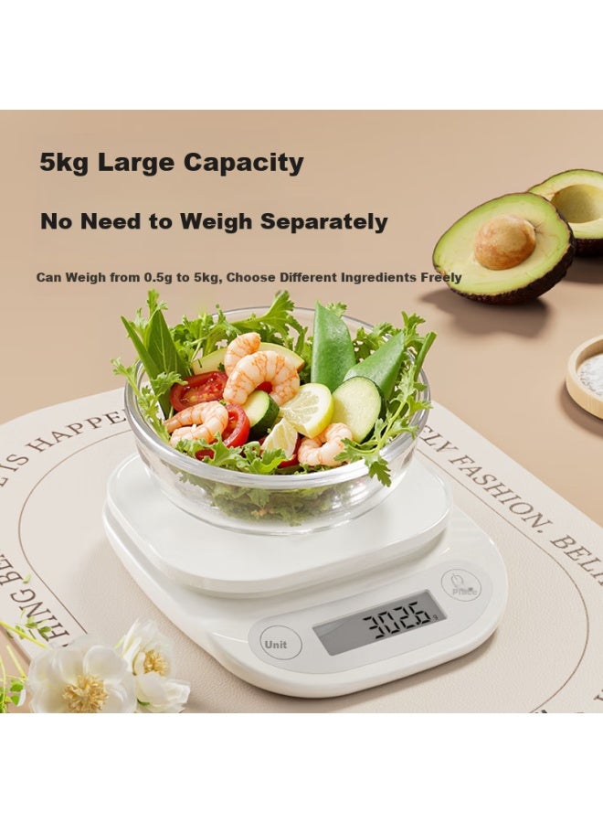 Haier Electronic Kitchen Scale, Smart Scale With Long Battery Life, 0.1G High Precision, Home Weighing, Small Gram Scale, Coffee Roasting Food Scale, Type-C Rechargeable - Image 2