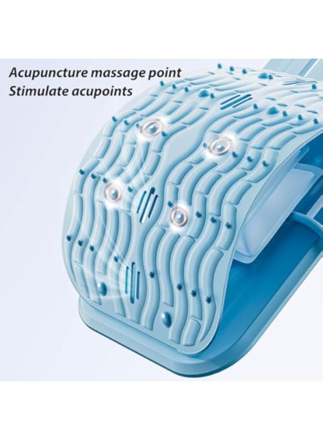 Arabest Back Stretcher for Lower Back Pain Relief, Inflatable Regulated Back Cracker,Spine Decompression with Acupressure Points,Yoga,Gym Runner,Sports Fitness Relaxations Gift (Light Blue) - Image 3