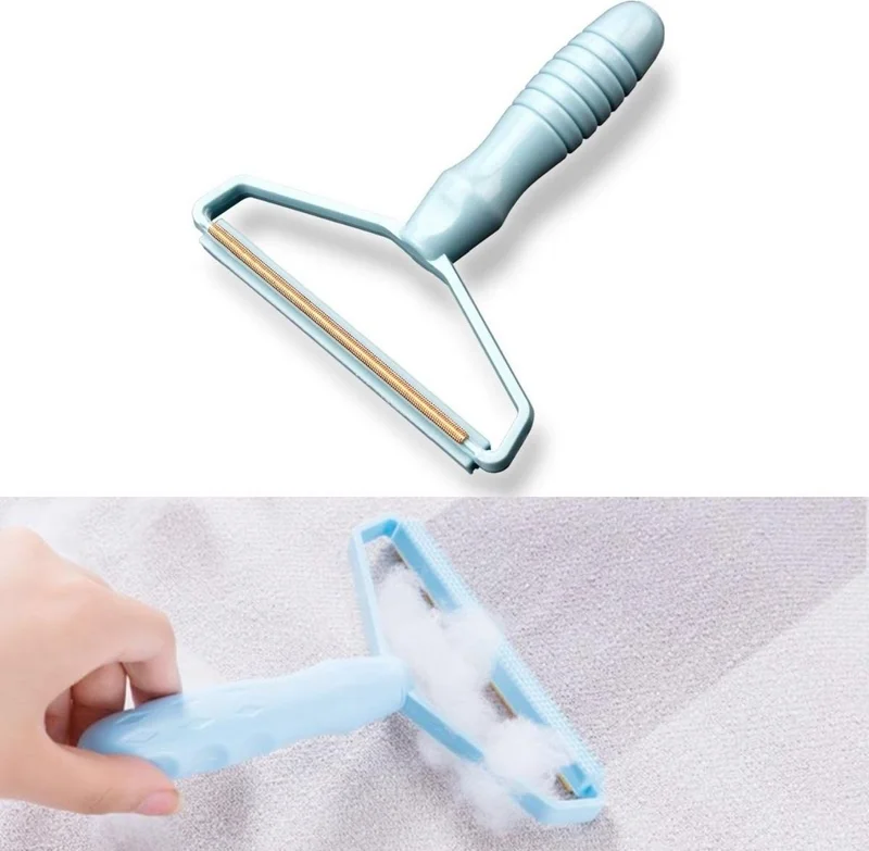 5 دي ام Double Sided Dress Sweater Plastic Fabric Hair Removal and Lint Remover Collector Portable