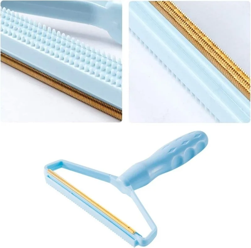5 دي ام Double Sided Dress Sweater Plastic Fabric Hair Removal and Lint Remover Collector Portable