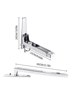 Excefore Microwave Shelf, Universal 304 Stainless Steel Oven Wall Mount Bracket Shelf Stretch Rack for Microwave Kitchen  - Image 4
