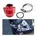 Dickno Aluminum Water Hose Fitting Kit Car Engine Coolant Hose Fitting with Clamp OEM 11537541992 11537544638 Hose Fitting Kit Replacement Compatible with 335i 335xi 135 330i 530xi Red - Image 2