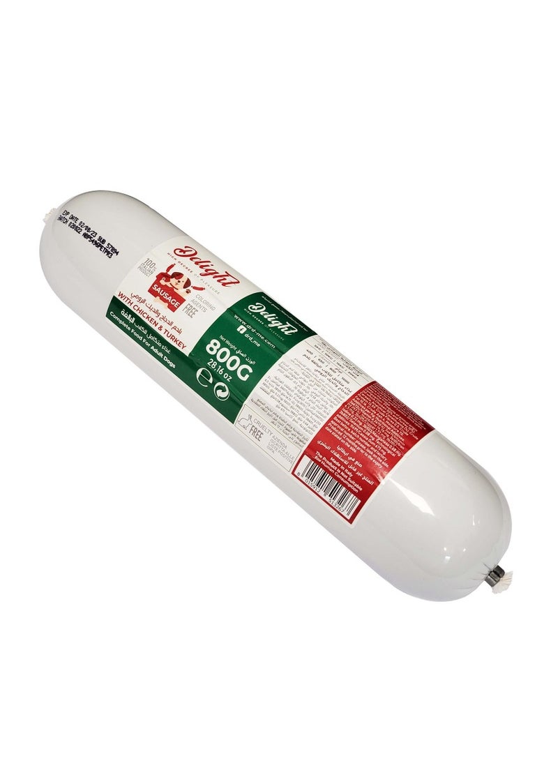 Delight Italian Sausage With Chicken And Turkey 1 x 800grams  - Image 1