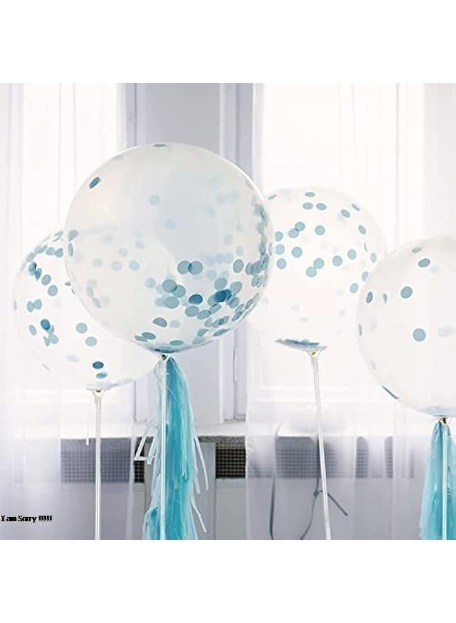Green Tiger Set of 50 Plastic Balloon Sticks with Cups - White - Image 4
