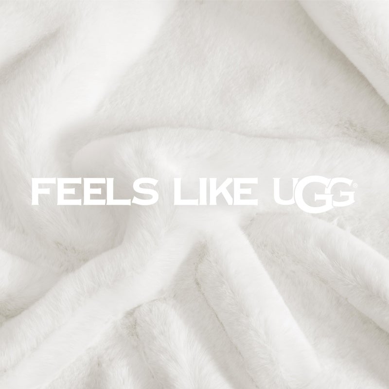 UGG Euphoria Faux Fur Throw Blanket, Warm Fluffy for Couch or Bed, Luxury Bedroom Decor, Blankets, Machine Washable, 50-inch x 70-inch, White Snow - Image 5
