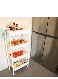 co arma Multi-layer, multi-colored plastic kitchen storage cart with four wheels  - Image 2