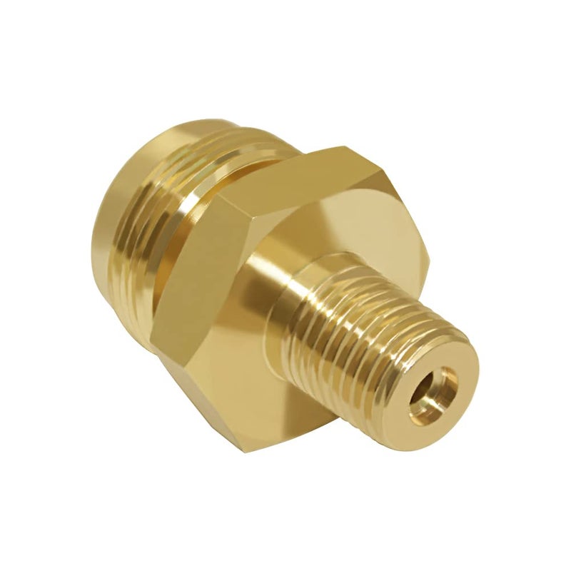 Hooshing Propane Gas Fitting 1/4" Male NPT x 1"-20 Male Throwaway Cylinder Thread for RV Camping Grill Lantern and Heater - Image 4