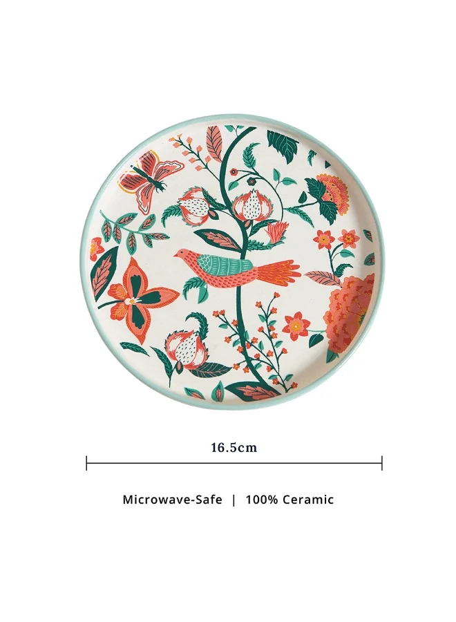 Chumbak Bahaar Snack Plate, Ivory