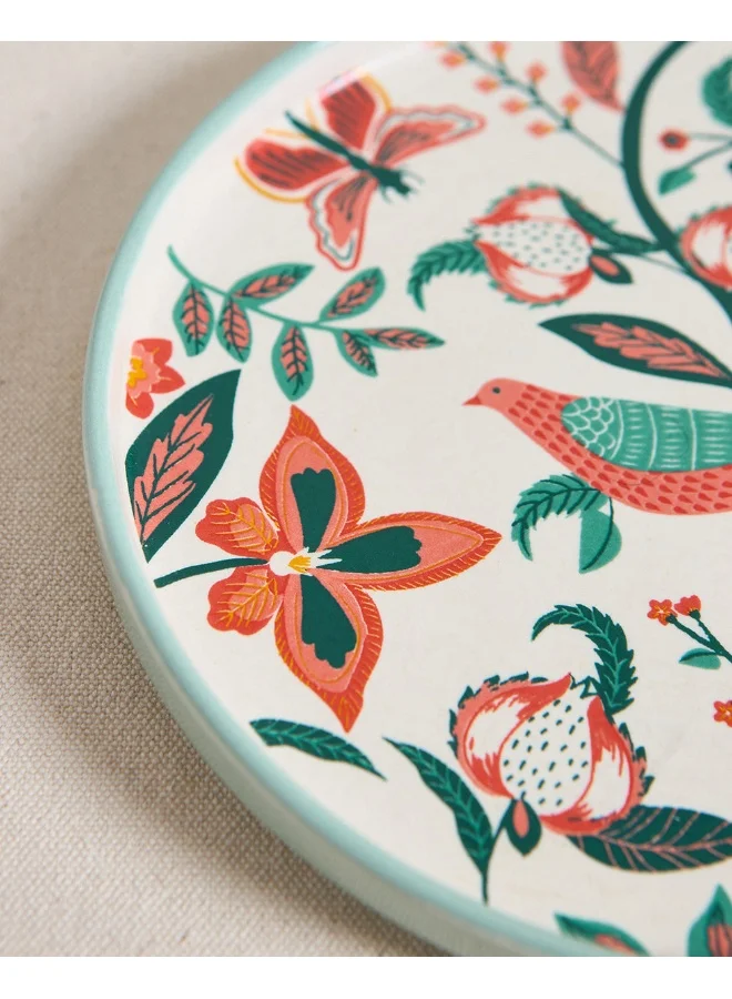 Chumbak Bahaar Snack Plate, Ivory