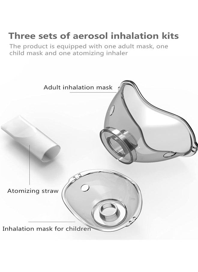 Portable Lightweight Silent Auto Nebulizer Ultrasonic Mesh, Relief From Allergies Asthma With USB and 2 Mask