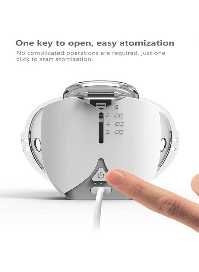 Portable Lightweight Silent Auto Nebulizer Ultrasonic Mesh, Relief From Allergies Asthma With USB and 2 Mask