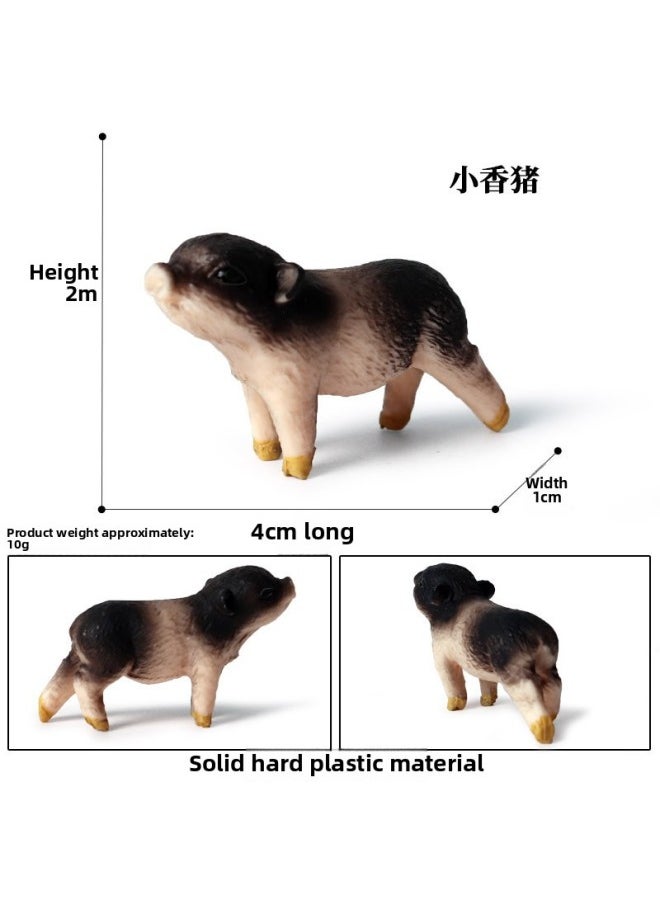 Generic - Montessori Simulation Forest Animal Model White Tail Deer Red Fox Squirrel Elk Raccoon Little Brown Bear Rabbit Toy-Color:Tree (set Of 10) - Image 1