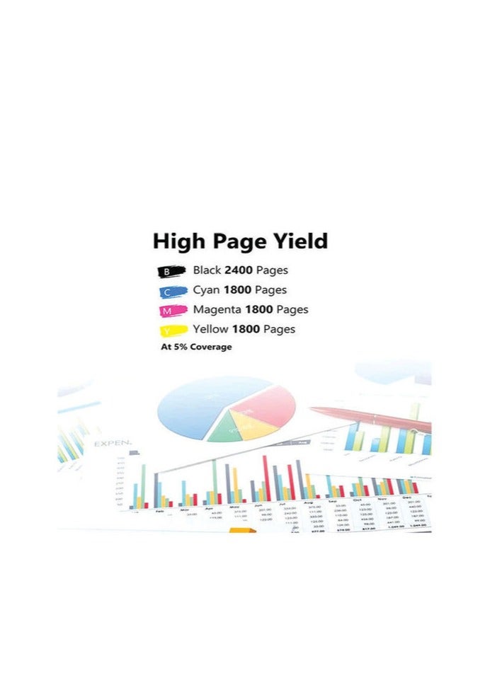 Office Maker Laserjet Toner Cartridge For HP MFP M276nw M251 M276n Printer Magenta - Image 4