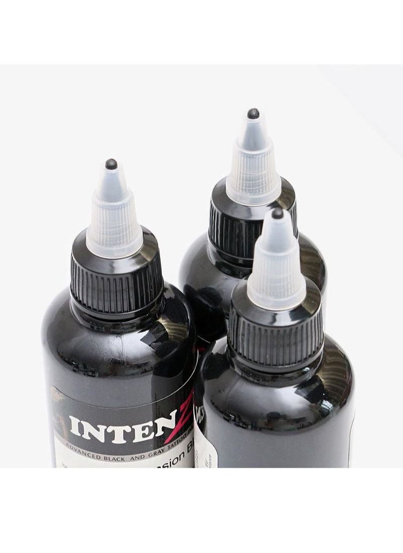 Intenze - Tattoo ink, tattoo equipment, tattoo pigment, black secant fogging pigment, tattoo pigment, easy to color tattoo, friendly tattoo color (black 100ml) - Image 1
