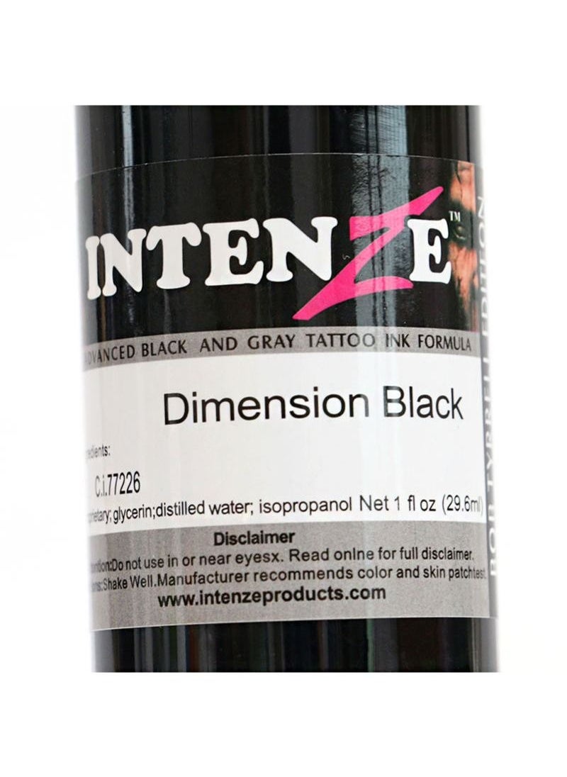 Intenze - Tattoo ink, tattoo equipment, tattoo pigment, black secant fogging pigment, tattoo pigment, easy to color tattoo, friendly tattoo color (black 100ml) - Image 1