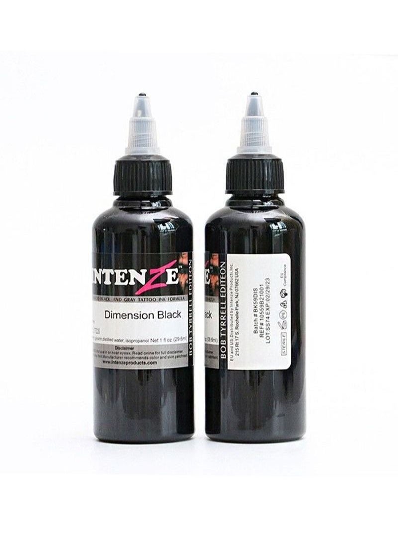 Intenze - Tattoo ink, tattoo equipment, tattoo pigment, black secant fogging pigment, tattoo pigment, easy to color tattoo, friendly tattoo color (black 100ml) - Image 1