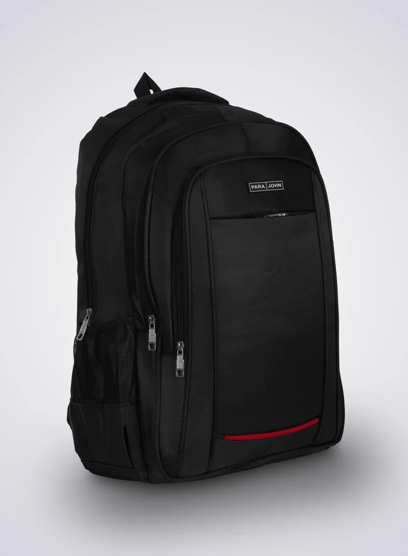 بارا جون Para John حقيبة ظهر 18 بوصة | حقيبة لابتوب ومدرسية خفيفة الوزن من البوليستر مع جيوب متعددة وحامل زجاجة جانبي 🎒