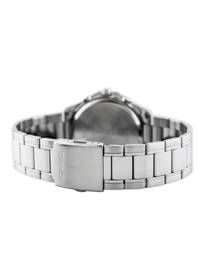 CASIO Men Enticer Water Resistant Analog Watch MTP - 1374D-7A - 47 mm - Silver - Image 2