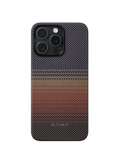 PITAKA MagEZ Case 5 for iPhone15 Pro 6.1 / Easy Installation and Removal / Scratch and Damage Protection / Tech Fusion Weaving - Sunset  - Image 1