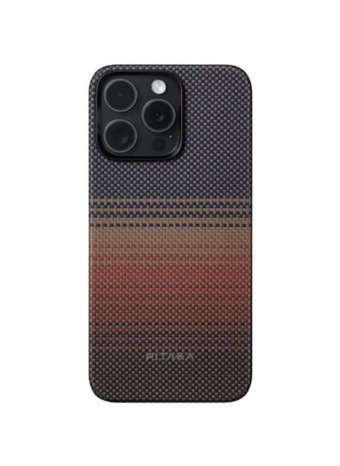 MagEZ Case 5 for iPhone15 Pro 6.1 / Easy Installation and Removal / Scratch and Damage Protection / Tech Fusion Weaving - Sunset