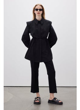 Manuka Straight Cut Trousers Black  - Image 2