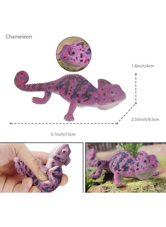 SUPER TOY Reptile Toy for Kids Realistic Gecko Lizard Figurine Rubber Animal Cold Blooded Lifelike Soft Prank Toys Educational Gift Boys Girls Props Toys - Image 2