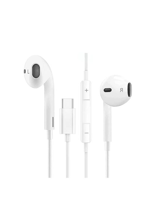 Type C Headphone, Earphones Wired Earbuds Noise Canceling in-Ear Headset with Microphone for Google Pixel 9/8/7/6/5, iPhone 16/15/15 Pro, Samsung Galaxy S24/S23/S22, Oneplus 13/12/11/10/9,Huawei P70/P60/P50/P40