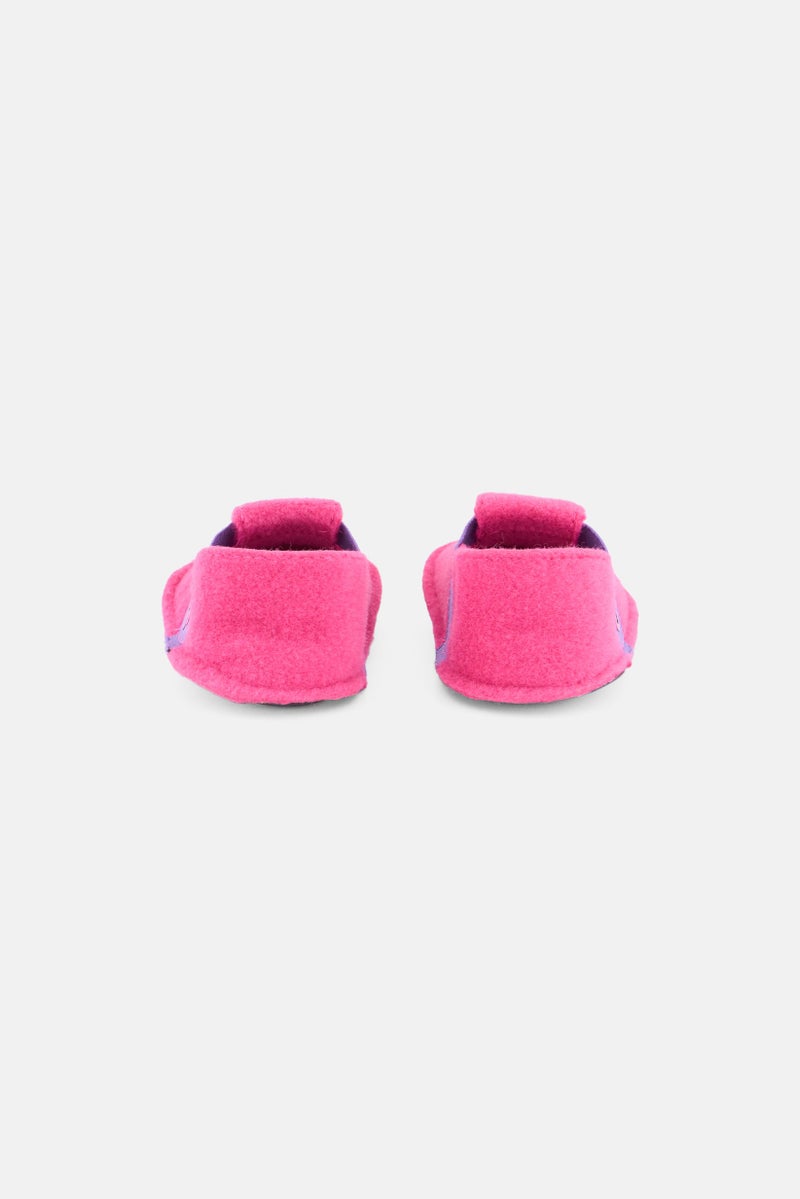 crocs Kids Girl Faux Fur Slip On Homewear Slippers, Pink  - Image 4