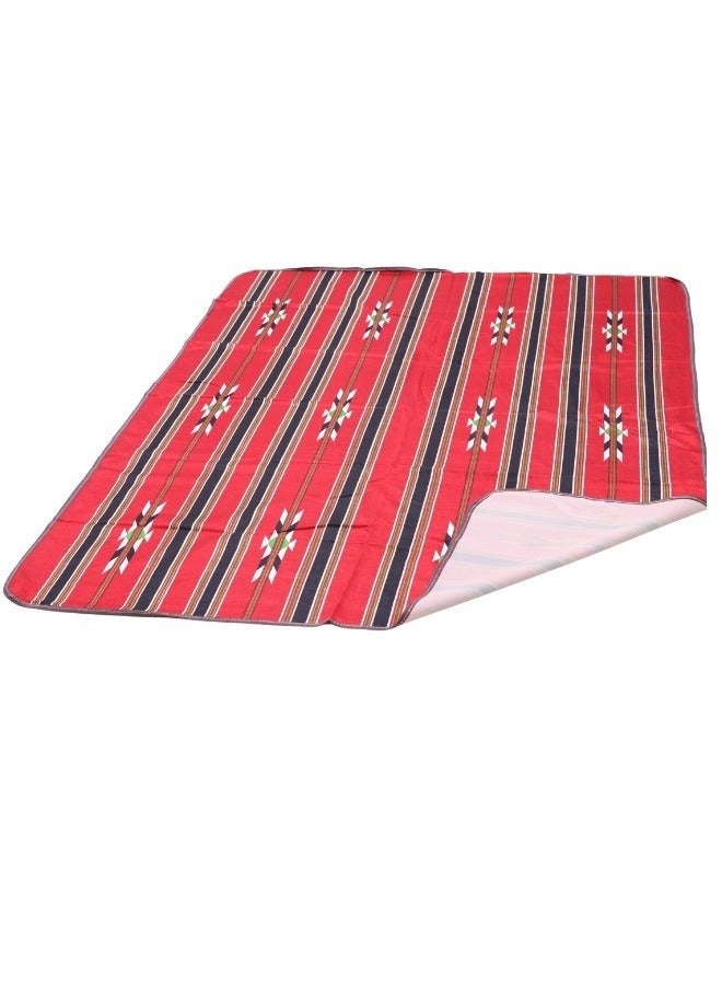 Generic Ground seating mat for trips, camping, hiking, and wilderness, heritage rug, size 200 x 150 cm  - Image 3