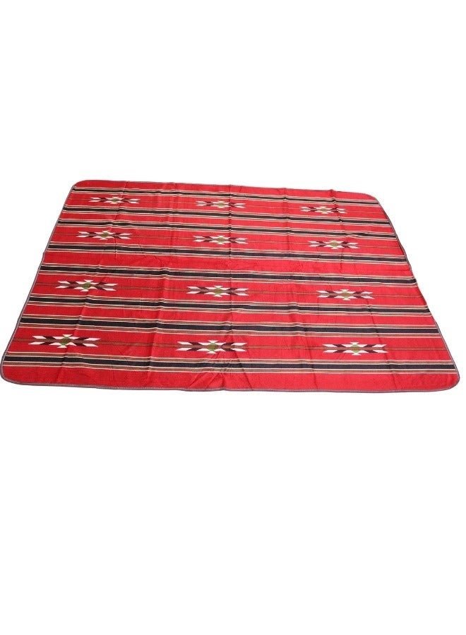Generic Ground seating mat for trips, camping, hiking, and wilderness, heritage rug, size 200 x 150 cm  - Image 2