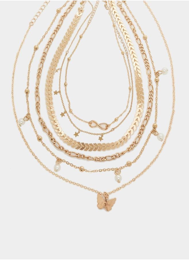 Styli - Set of 6 - Butterfly Design Necklace - Image 1