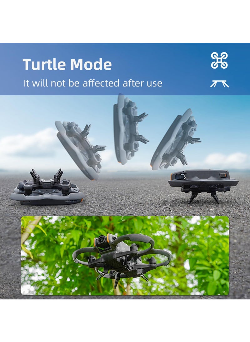 SYOSI معدات هبوط Avata 2، لملحقات طائرة DJI Avata 2 بدون طيار، مجموعة أرجل هبوط ممتدة قابلة للطي، غطاء حماية سريع الفك لملحقات حماية طائرة DJI Avata 2 بدون طيار  - Image 5