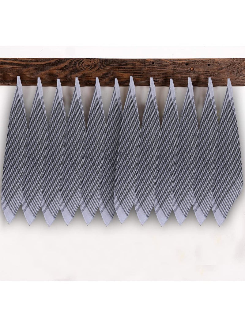 Kuber Industries Kitchen DusterCotton 300 GSM Wet Dry Cleaning NapkinFloor Cleaning Highly Absorbent Pocha for CarFanDesk18x18Set of 12Green - Image 2