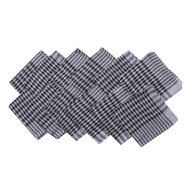 Kuber Industries Kitchen DusterCotton 300 GSM Wet Dry Cleaning NapkinFloor Cleaning Highly Absorbent Pocha for CarFanDesk18x18Set of 12Green - Image 3