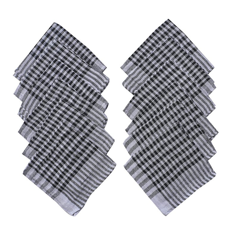 Kuber Industries Kitchen DusterCotton 300 GSM Wet Dry Cleaning NapkinFloor Cleaning Highly Absorbent Pocha for CarFanDesk18x18Set of 12Green - Image 1