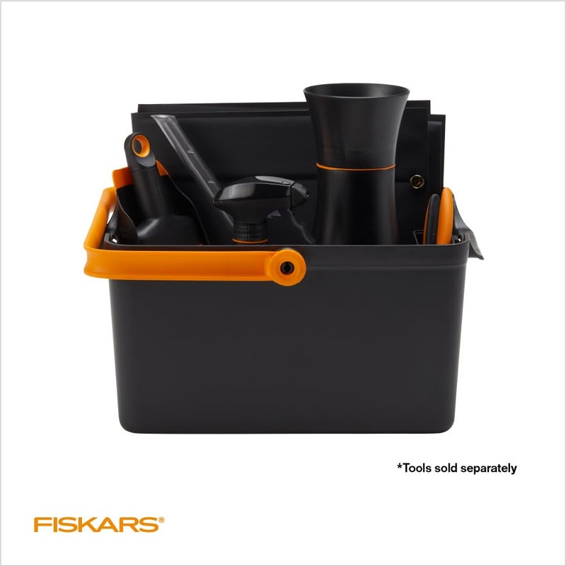 Fiskars Garden Tool Caddy with Removable Small Tool Storage for Indoor and Outdoor Gardening Use, Made with Recycled Plastic - Image 3