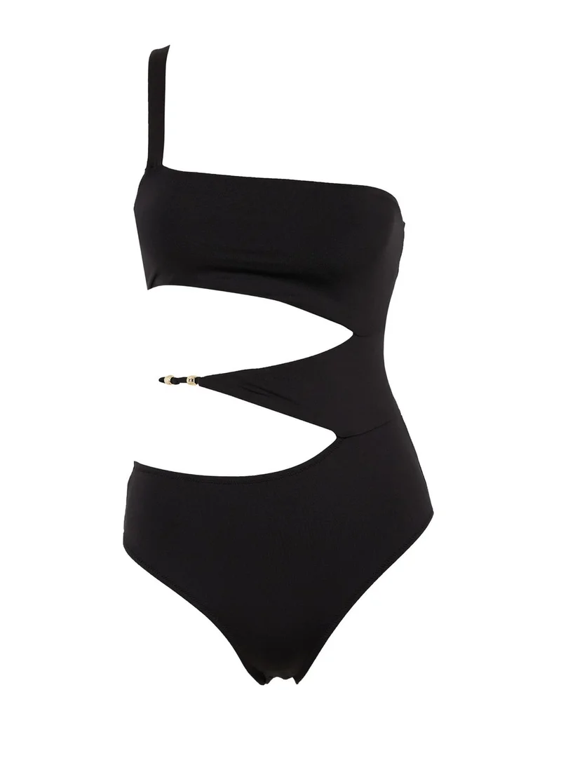 DeFacto One Shoulder Cut Out Swimsuit