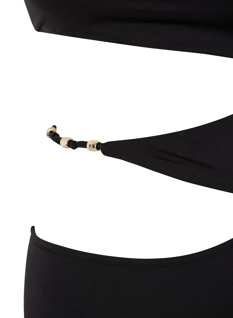 DeFacto One Shoulder Cut Out Swimsuit