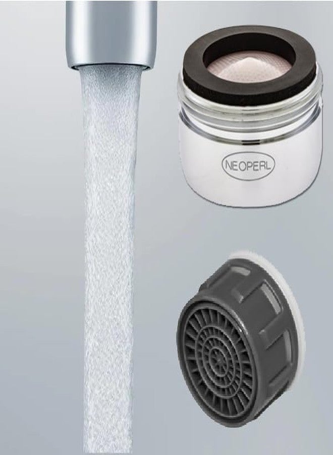 Neoperl 1.2 gpm Compatible Moen Faucet Aerator 181066 Threaded Male Replacement Chrome & Brushed Nickel WaterSense (Chrome) - Image 1