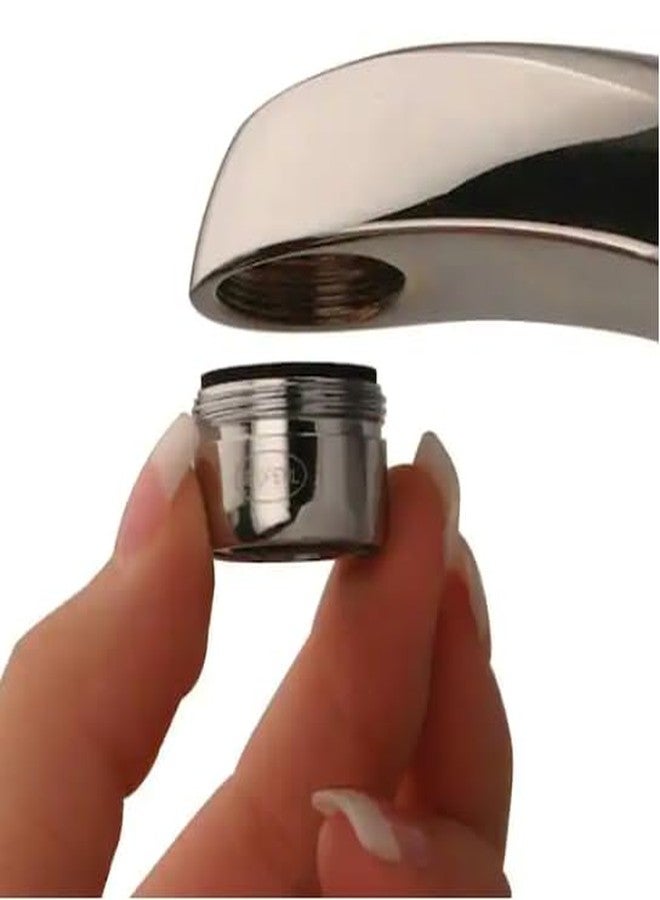 Neoperl 1.2 gpm Compatible Moen Faucet Aerator 181066 Threaded Male Replacement Chrome & Brushed Nickel WaterSense (Chrome) - Image 3