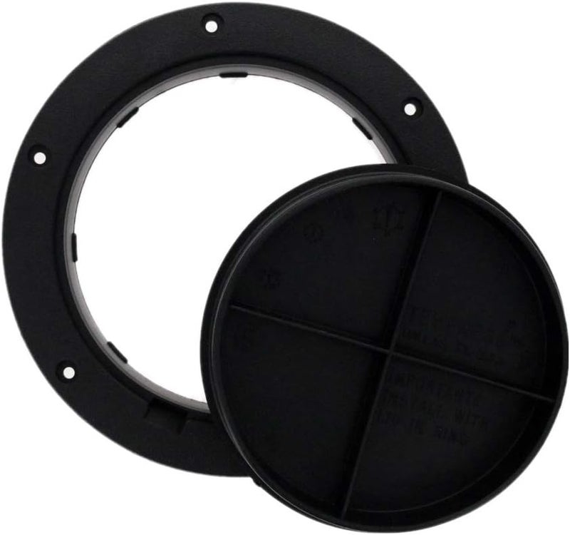 TCH Hardware 4" 6" 8" Black White Grey Round Deck Plate Inspection Hatch - Detachable Water Tight Lid Cover - Image 3