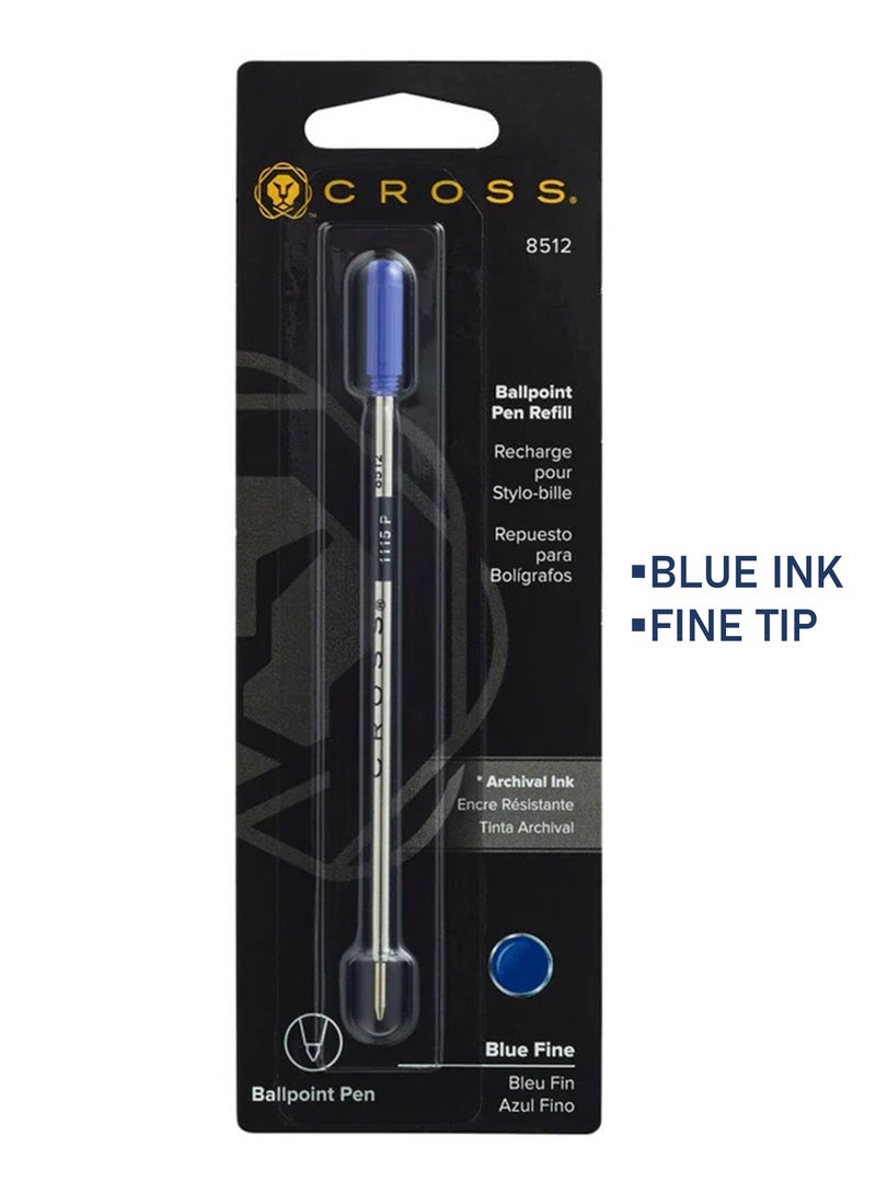 Cross 1-Piece Ballpoint Pen Refill Medium Tip Blue Ink  - Image 1