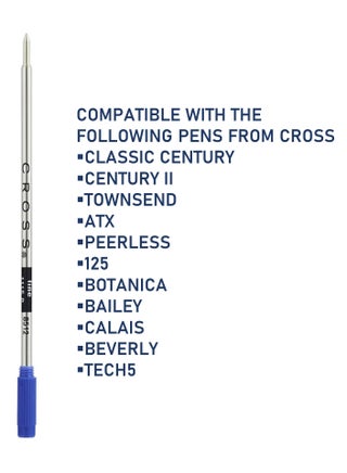 1-Piece Ballpoint Pen Refill Medium Tip Blue Ink - view 2