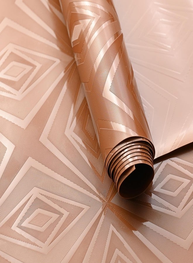 RichAxis Multi-Purpose Shelf Mats Roll - Fridge Liners, Kitchen Shelf Covers, Cupboard Sheets for Wardrobe & Drawers (Brown, 45X500) - Image 1