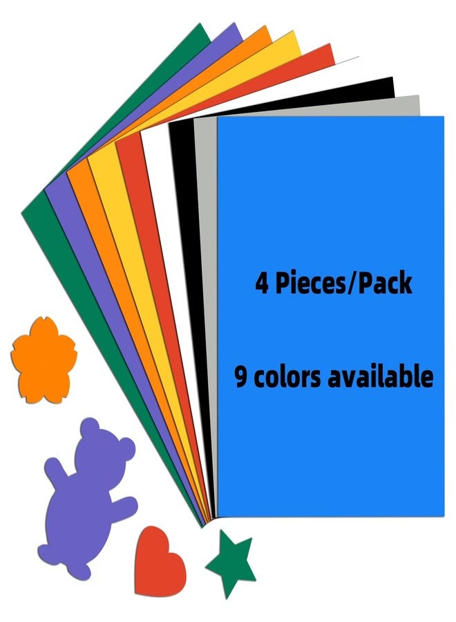 CHUNNIAO 4 Pieces per Bag,Matt Yellow Flexible Magnetic Sheets,Color Vinyl Sheeting Magnets,8.5X11 Colored DIY Automotive Bumper Sticker - Image 1