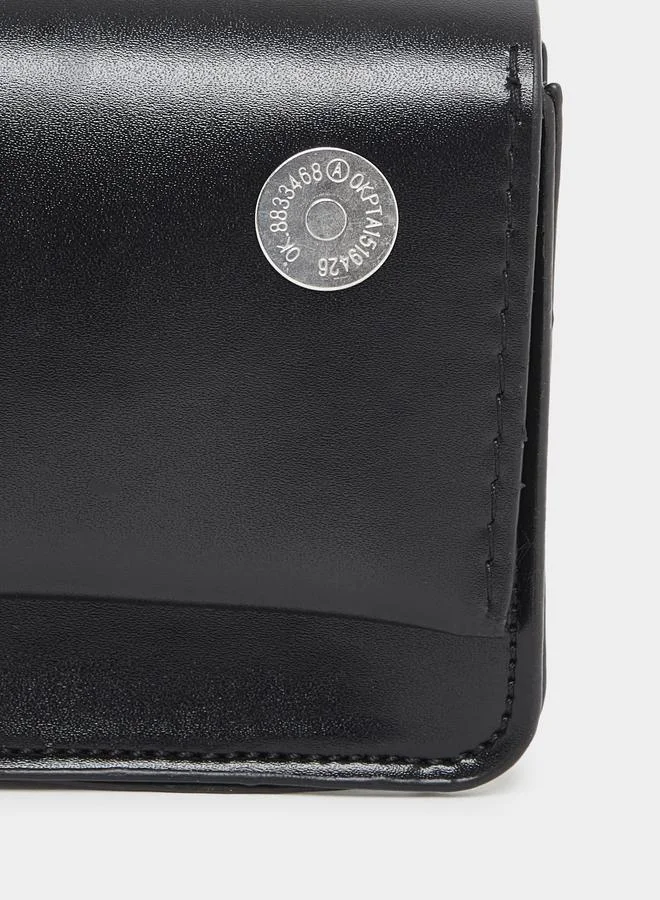 Styli Black Mini Handbag with Chain Strap