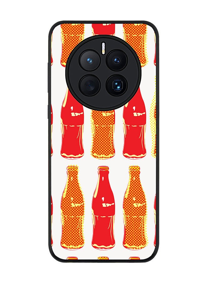 Stylizedd Rugged Black edge case for Huawei Mate 50 Slim fit Soft Case Flexible Rubber Edges Anti Drop TPU Gel Thin Cover - Retro Cola - Image 1